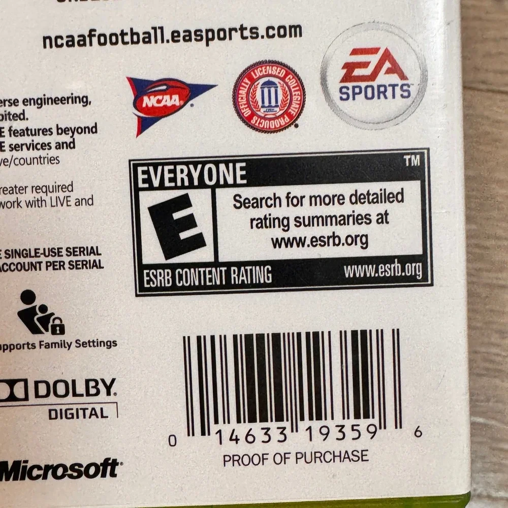 NCAA Football 11 Xbox 360‎ Video Game EA Sports
